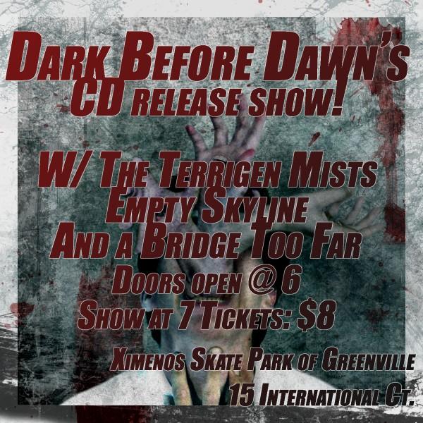 dark Before Dawn cd relase